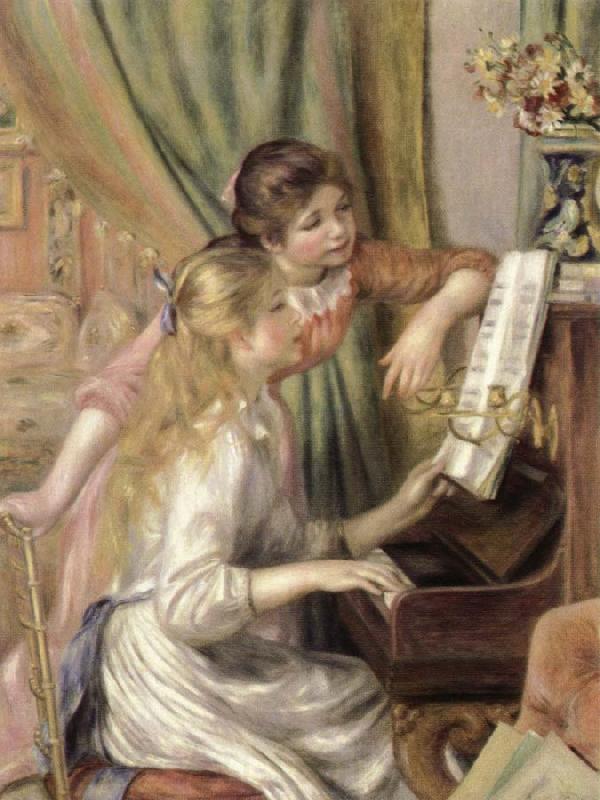 Pierre-Auguste Renoir young girls at the piano Norge oil painting art